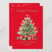 Retro Weihnachten - altmodischer Weihnachtsbaum (Vorne/Hinten)