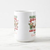 Retro Weihnachten auf Eiskaffee Zitat 2024 Kaffeetasse (Mittel)