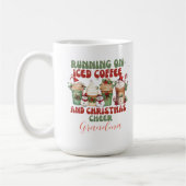 Retro Weihnachten auf Eiskaffee Zitat 2024 Kaffeetasse (Links)