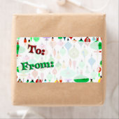 Retro Weihnachten auf Etiketten (Insitu)