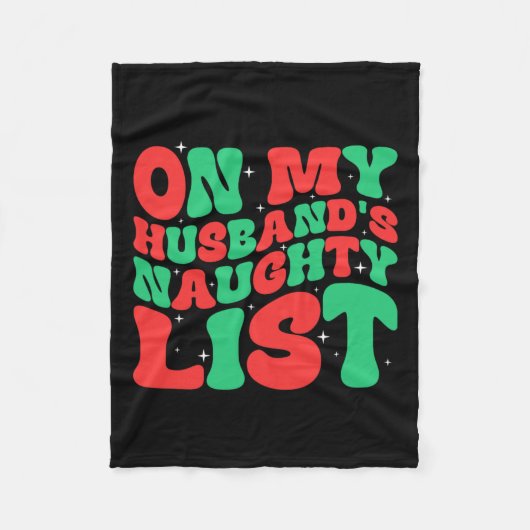 Retro-Weihnachten auf meiner Männerliste Fleecedecke (Vorderseite)