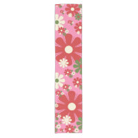 Retro Weihnachten Blume 60er 70er Floral auf Rosa