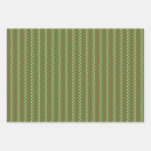 Retro Weihnachten Botanische Muster Geschenkpapier Set (Vorderseite 2)