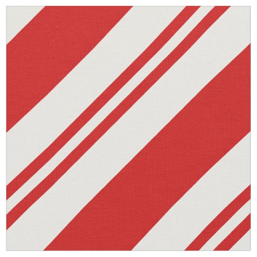 Retro Weihnachten Candy Cane Streifen Muster Xmas Stoff (Nahaufnahme)
