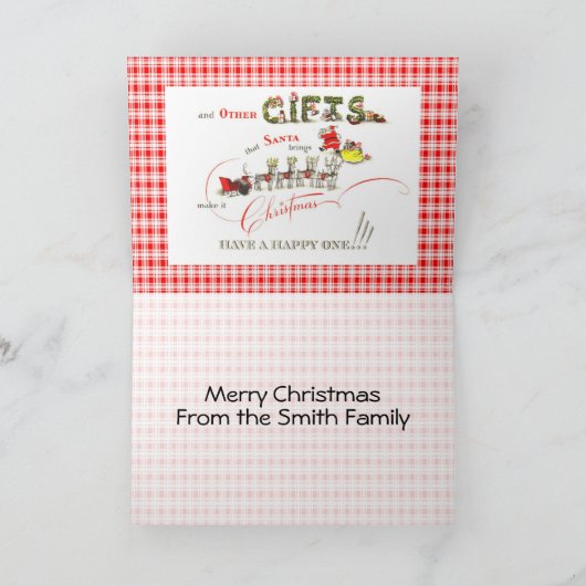 Retro Weihnachten der 40er Jahre (Innenseite)