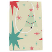 Retro-Weihnachten der 50er Jahre Mittlere Geschenktüte (Vorderseite)