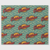 Retro Weihnachten Geschenkpapier (Flach)