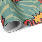 Retro Weihnachten Geschenkpapier (Rolleneckpunkt)