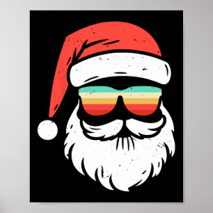 Retro Weihnachten im Juli Single Santa Sommer Weih Poster