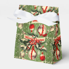 Retro-Weihnachten im Vintage-Stil: Mittleres Jahrh Geschenkschachtel