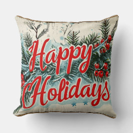 Retro Weihnachten im Vintage-Stil: Mittleres Jahrh Kissen