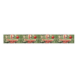 Retro Weihnachten im Vintage-Stil: Mittleres Jahrh Ripsband