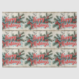Retro Weihnachten im Vintage-Stil: Mittleres Jahrh Seidenpapier