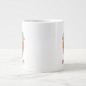 Retro Weihnachten Jumbo-Tasse (Vorderseite)