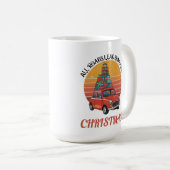 Retro Weihnachten Kaffeetasse (VorderseiteRechts)
