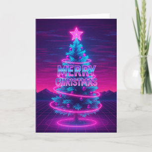 Retro Weihnachten Karte