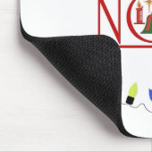 Retro-WEIHNACHTEN-Lichtenfolge Mousepad (Ecke)