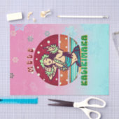 Retro Weihnachten, Mele Kalikimaka Hula Dancer Seidenpapier (Handwerk)