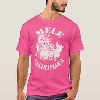 Retro-Weihnachten Mele Kalikimaka Santa Claus Shak T-Shirt