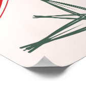 Retro Weihnachten Mitte des Jahrhunderts nahtlose Poster (Ecke)