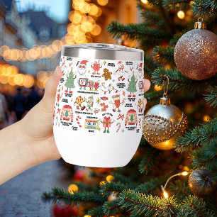 Retro-Weihnachten Nostalgisches Grün und Rot