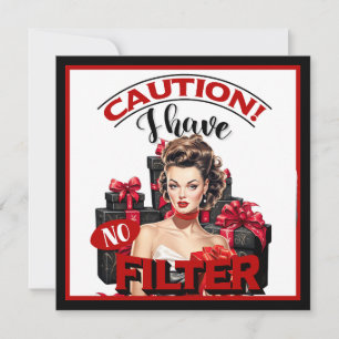 Retro Weihnachten ohne Filter Pinup