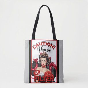 Retro-Weihnachten ohne Filter Pinup Tasche