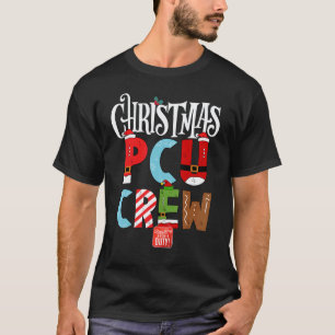 Retro Weihnachten PCU-Crew Krankenpfleger Team Tec T-Shirt