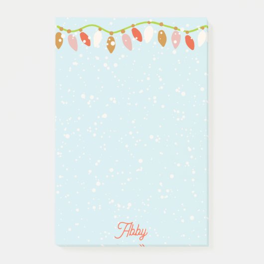 Retro-Weihnachten Post-it Klebezettel (Vorderseite)