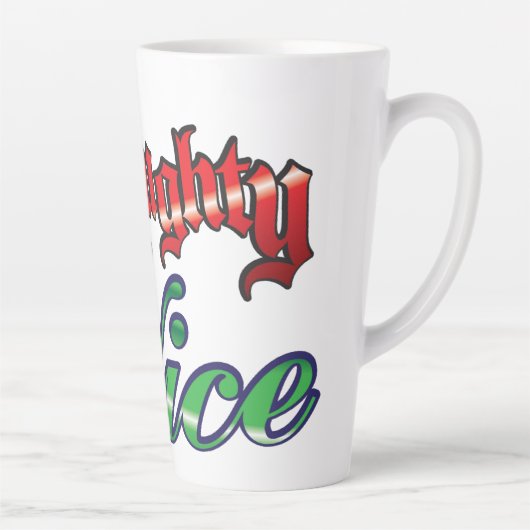 Retro Weihnachten, schmutzige oder schöne rote grü Milchtasse (Rechts)