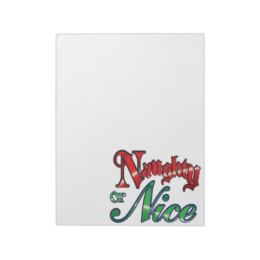 Retro Weihnachten, schmutzige oder schöne rote grü Notizblock (Rotiert)