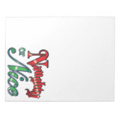 Retro Weihnachten, schmutzige oder schöne rote grü Notizblock (Vorderseite)