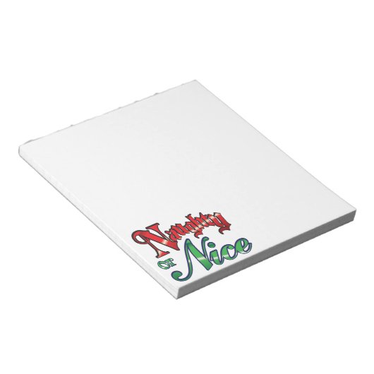 Retro Weihnachten, schmutzige oder schöne rote grü Notizblock (angewinkelt)