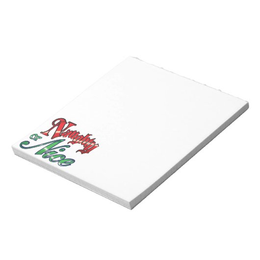 Retro Weihnachten, schmutzige oder schöne rote grü Notizblock (Rotiert)