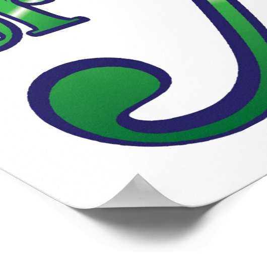 Retro Weihnachten, schmutzige oder schöne rote grü Poster (Ecke)