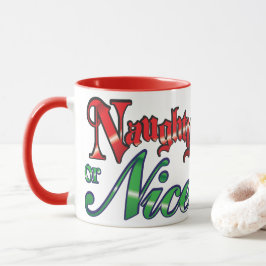 Retro Weihnachten, schmutzige oder schöne rote grü Tasse