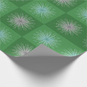 Retro Weihnachten Sternexplosionen des Mitteljahrh Geschenkpapier (Ecke)