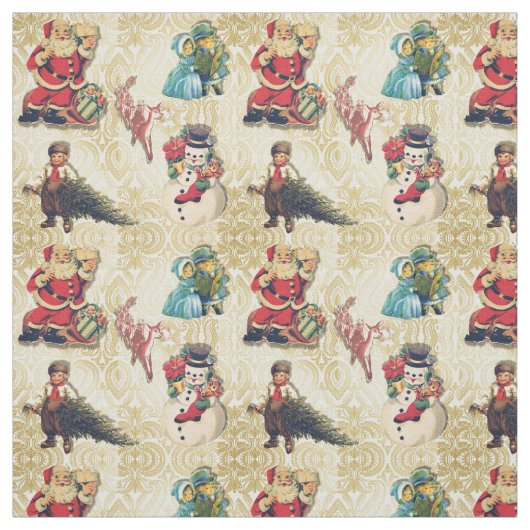 Retro Weihnachten Stoff (Muster)