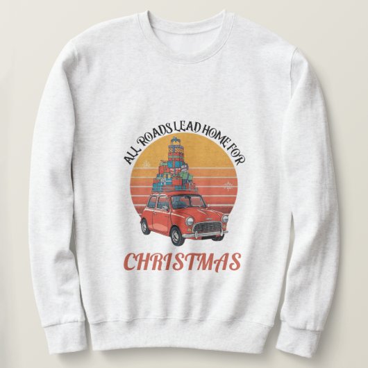 Retro Weihnachten Sweatshirt (Design vorne)