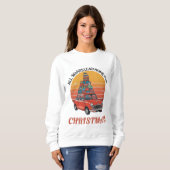 Retro Weihnachten Sweatshirt (Vorne ganz)