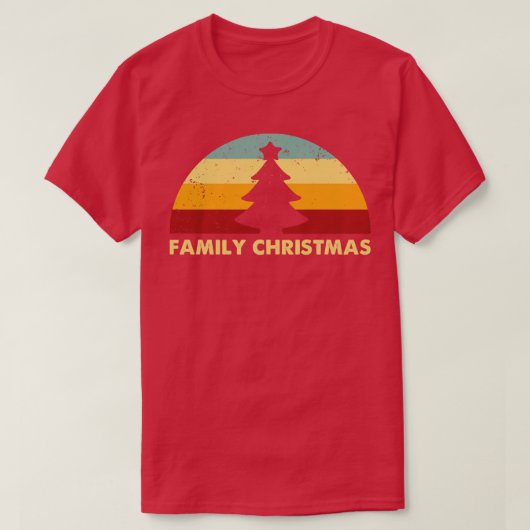 Retro-Weihnachten T-Shirt (Design vorne)