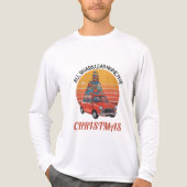Retro Weihnachten Tri-Blend Shirt (Vorderseite)