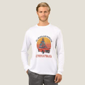 Retro Weihnachten Tri-Blend Shirt (Vorderseite komplett)
