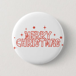 Retro Weihnachten Typografie Button