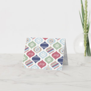 Retro Weihnachten Vintage Luxe Frohe Feiertage Dankeskarte