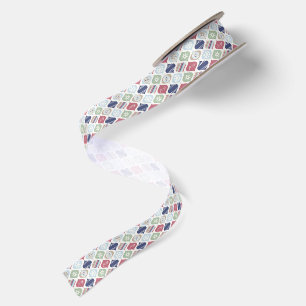 Retro Weihnachten Vintage Luxus Satinband