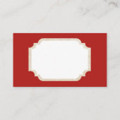 Retro Weihnachten Vintage Sankt addieren Visitenkarte (Rückseite)