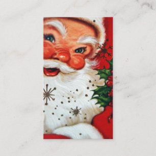Retro-Weihnachten vintage Santa Grußkarte Visitenkarte