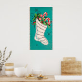 Retro Weihnachten Vintager Strumpf Dekoration Post (Küche)