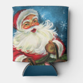 Retro Weihnachten Weihnachten Weihnachtsfeiertag Dosenkühler (Vorderseite)